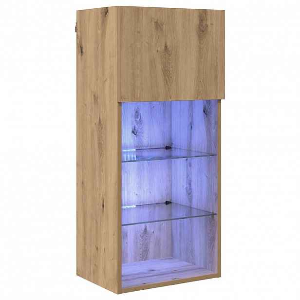 vidaXL Nástěnná TV skříň 40,5 x 30 x 90 cm Artisanový dub