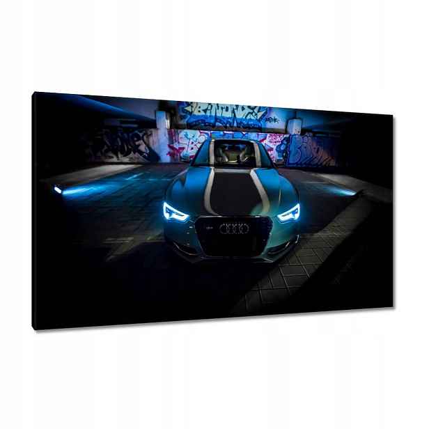 Obrazy 120x70 Modré Audi Auta