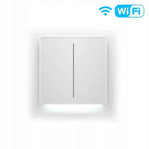 Dotykový dvoukanálový spínač světla Wi-Fi Star Feather s podsvícením