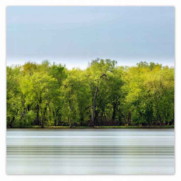Plakáty 140x140 Les Jezero Nebe