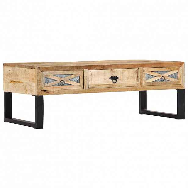 vidaXL Konferenční stolek 110 x 50 x 38 cm masivní mangovníkové dřevo
