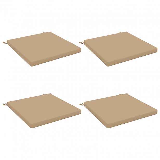 vidaXL Polstry ve 4 kusech SOEST 4 ks 100% polyester Písková