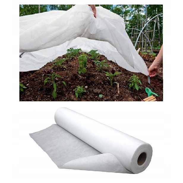 Agrotextilie zimní podzimní 50 g Uv zahradní rohož 1,1 x 100 m bílá