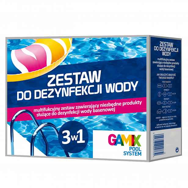 Gamix Sada Pro Dezinfekci Bazénové Vody 3V1 Šok Chlor Alga Multi Tabs