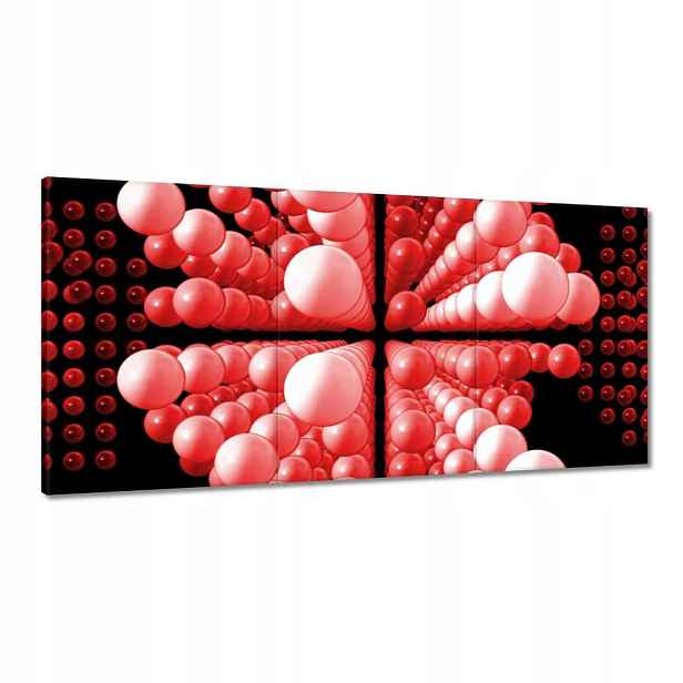 Obrazy 120x60 Červené kuličky Matrix