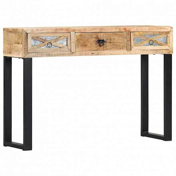 vidaXL Konzolový stolek 110 x 30 x 76 cm masivní mangovníkové dřevo