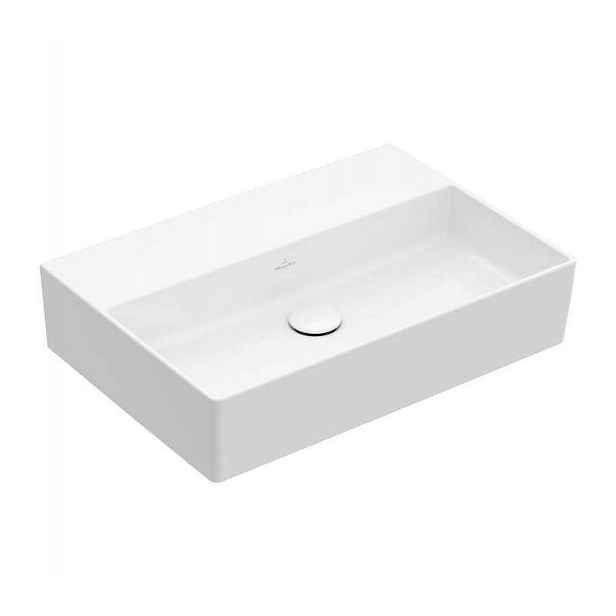 Villeroy & Boch Memento 2.0 - Umyvadlo nábytkové 50x42 cm, bez přepadu, bez otvoru pro baterii, alpská bílá 4A225F01