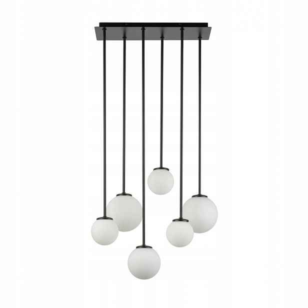 Závěsná lampa Tulia 6 Černá Moderní 6xG9 90 cm Ocel Sigma Lighting