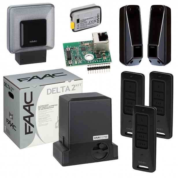 Faac DELTA2+ Smart WiFi Xwbl+ Lampa+ Pilot XT4 Fds 3ks pohon brány