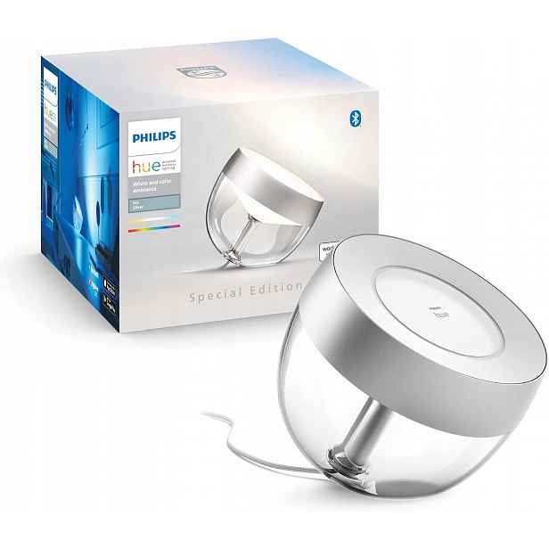 Led stolní lampa Noční 8.2W Rgb Stříbrná Inteligentní Iris Philips Hue