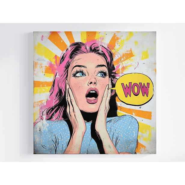 Obraz Na Plátně Canvas Grafika Komiks Pop Art Žena Portrét 50x50