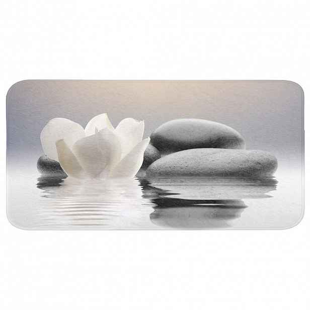 OnlyWow KOUPELNOVÁ PŘEDLOŽKA Kameny - Lotos - Bílý - Voda - Zen 120x60 cm