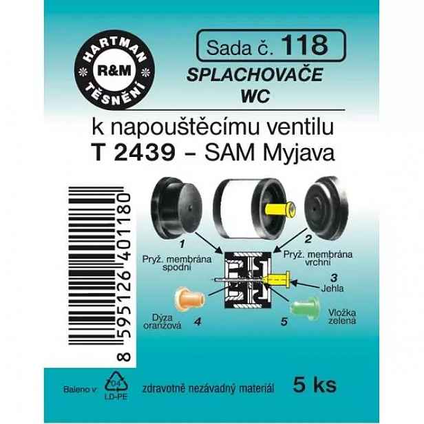 Sada komplet.těs.k nap.vent.WC - T 2439 - S