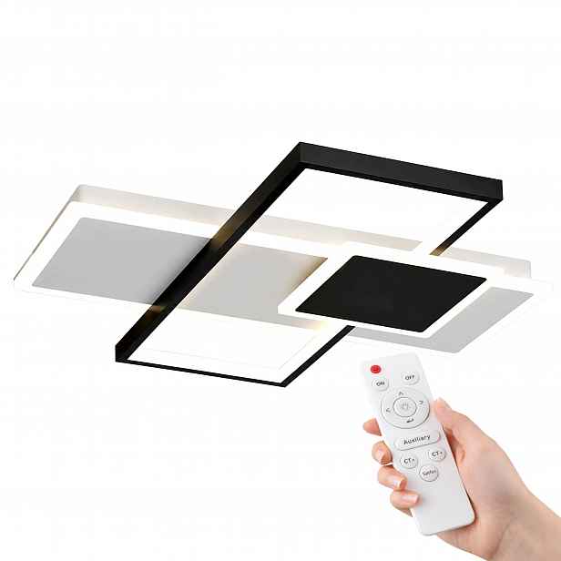 Stropní Svítidlo Černobílá Stropní Svítidlo Led Nástěnný Geometrická S Dálkovým Ovládáním