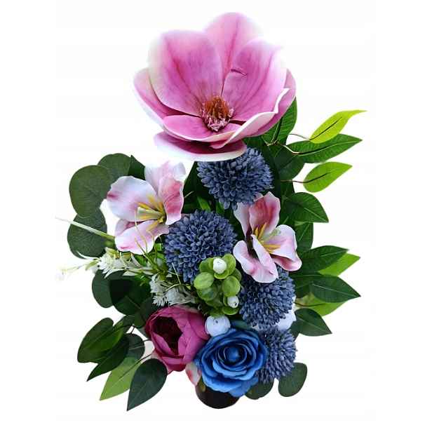 Kytice Vložka Do Vázy Flakonu Umělé Květy Na Hrob Hřbitov Magnolie
