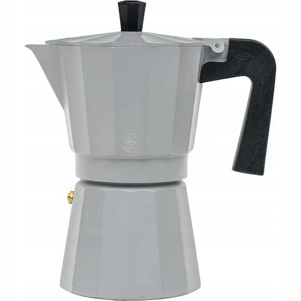 Leopold Vienna Moshi Moka konvička, hliník, šedá, 6 šálků, výška: 210 mm