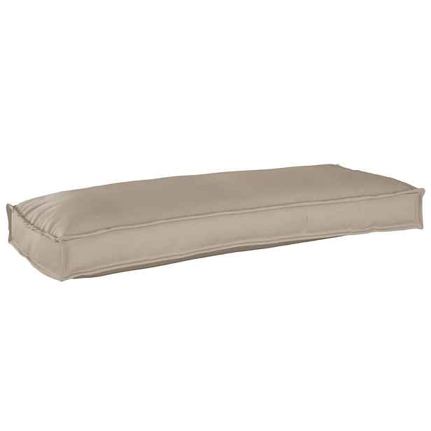 vidaXL Polštář Oxford látka Taupe 100 x 40 x 8 cm