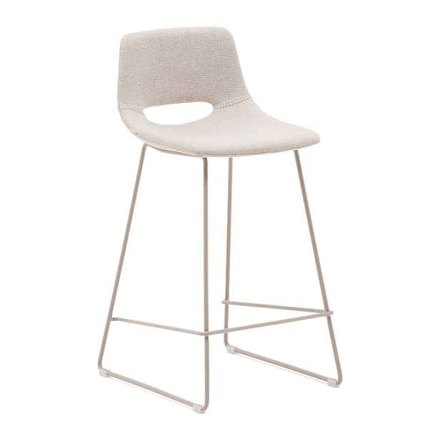 Béžová barová židle (výška sedáku 65 cm) Zahara – Kave Home