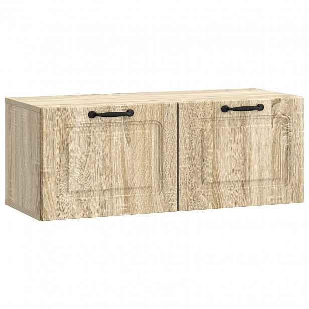 vidaXL Nástěnná TV skříň Dub sonoma 78,5 x 31 x 30 cm Kompozitní dřevo