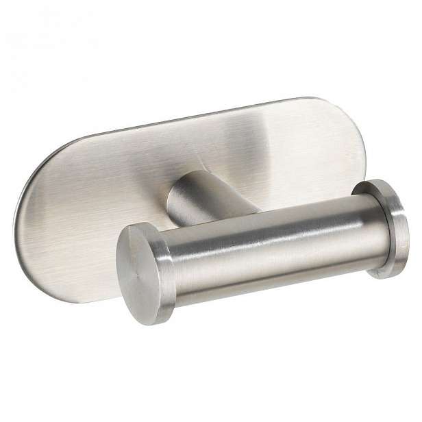 Dvojitý nástěnný háček z matné nerezové oceli Wenko Turbo-Loc® Orea