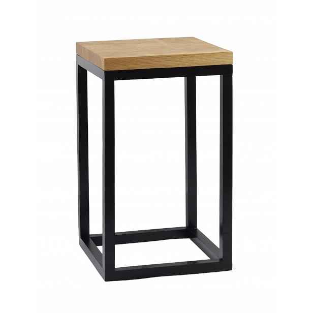 Stojící Květináč malý Stojan Na Květiny 42 cm dubový dřevěný