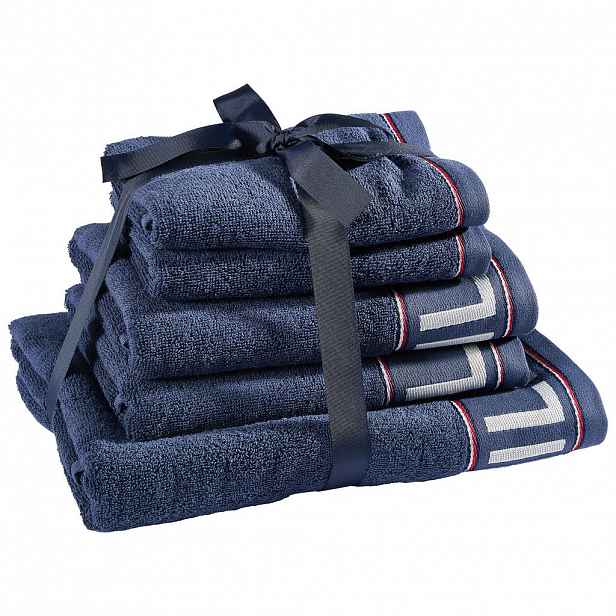 Tommy Hilfiger SADA RUČNÍKŮ A OSUŠEK, modrá
