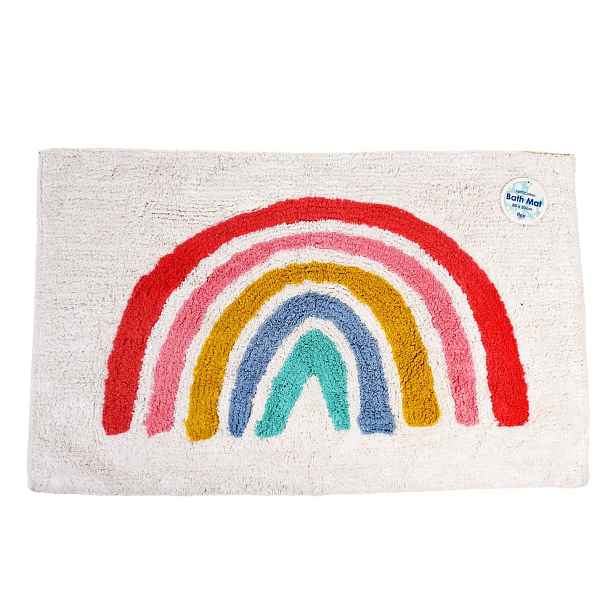 Bílá koupelnová předložka 83x52,5 cm Rainbow – Rex London
