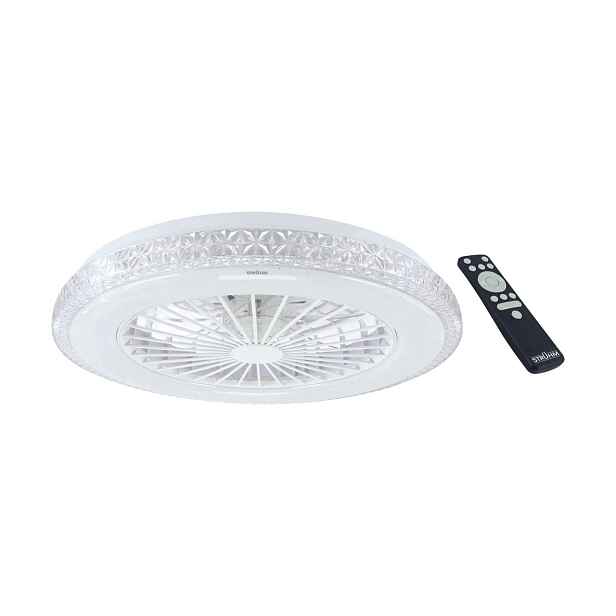 Dekorativní Led lampa s ventilátorem Stropní ventilátor s lampou a dálkovým ovládáním Ideus
