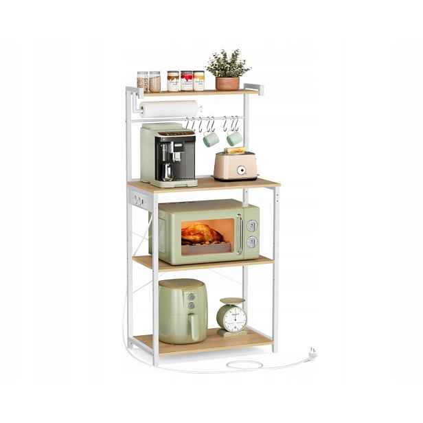 Kuchyňský regál s skříňkou, pracovní deskou a zásuvkami, 60 × 170 cm