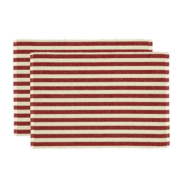 Prostírání v sadě 2 ks s příměsí juty 33x48 cm Statement Stripe – Södahl