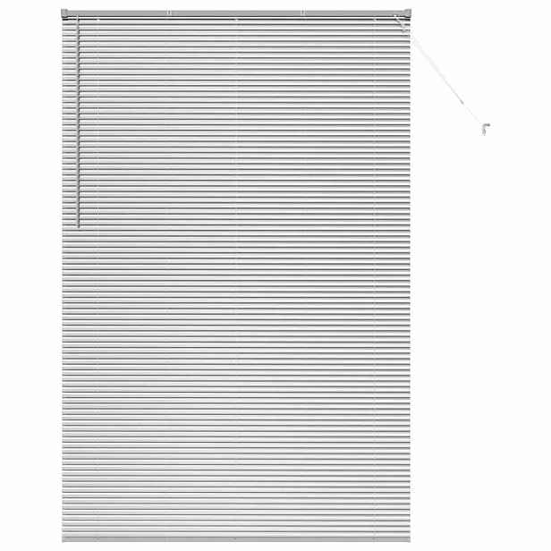 vidaXL Venet školní žaluzie Stříbrná 220 x 140 cm 25 mm Hliník