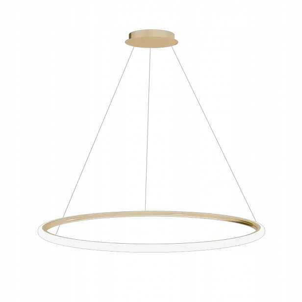 Závěsná stropní Led lampa Moderní zlatá kulatá do obývacího pokoje Toolight