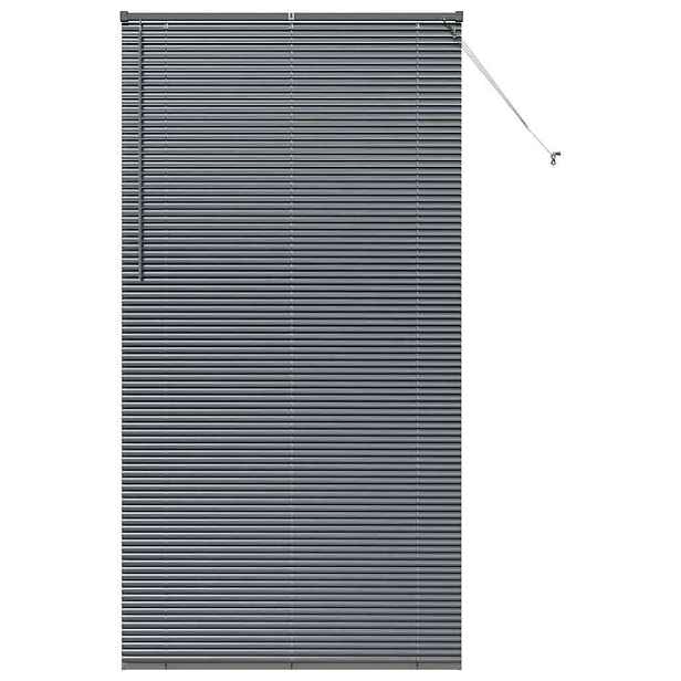 vidaXL Venet školní žaluzie Tmavě šedá 220 x 115 cm 25 mm Hliník