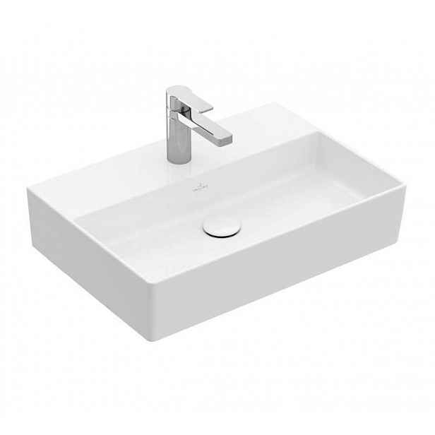 Villeroy & Boch Memento 2.0 - Umyvadlo 60x42 cm, bez přepadu, otvor pro baterii, alpská bílá 4A226L01
