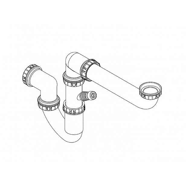 Grohe - Dřezový sifon, plast 42616000