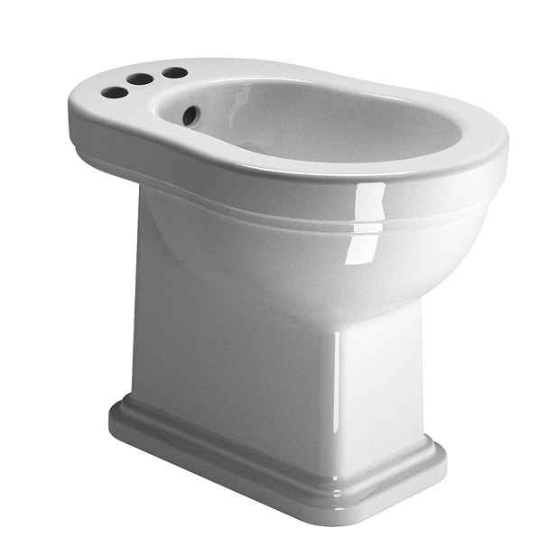 GSI CLASSIC bidet, 37x54cm, 3 otvory, bílá ExtraGlaze
