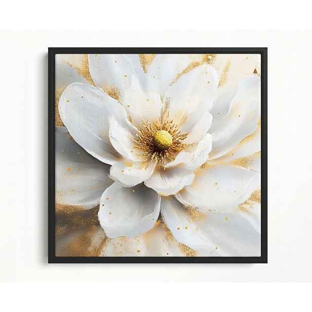 Obraz Rám Americký Box Příroda Bílý Květ Magnolie Glamour 60x60