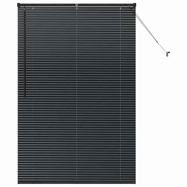 vidaXL Venet školní žaluzie Černá 175 x 120 cm 25 mm Hliník