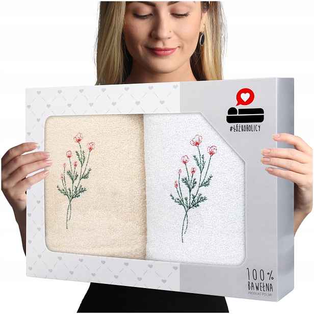 Sada osušek jako dárek z froté, 2 kusy, 70x140, Luba, sada