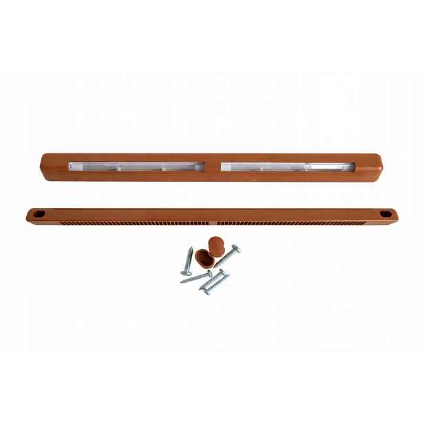 Hygrosterovaný Okenní Ventilátor Ventec Vt-h 122 Automatický zlatý dub hnědý