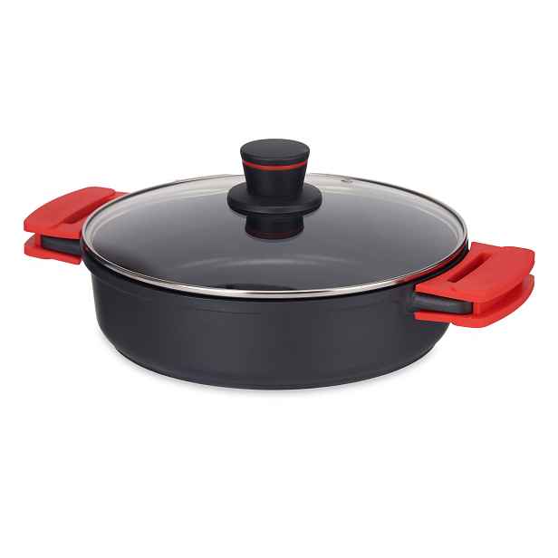 Nízký hrnec s nepřilnavým povrchem Molten s poklicí, Ø 28 cm