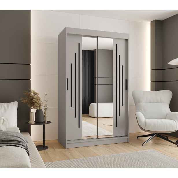 Šatní skříň Abi Rubino Y1 Rozměry: 120 cm, Barva korpusu + barva dveří: Kašmír