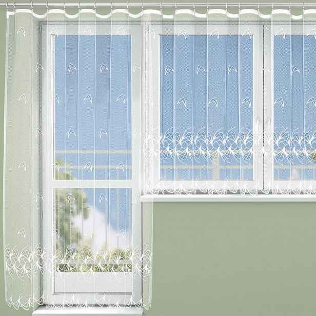Žakárová záclona Tylex DAFNÉ balkonové dveře 200 x 250 cm
