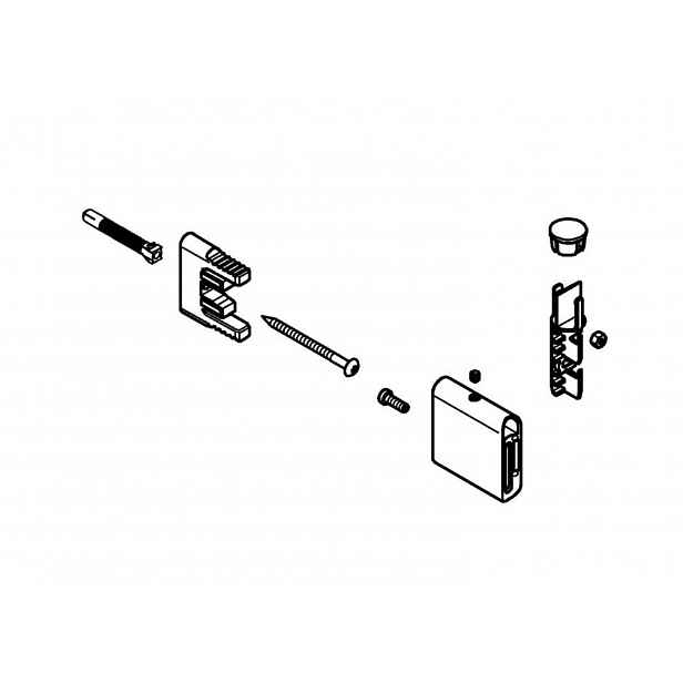 Grohe - Držák sprchové tyče, kartáčovaný Hard Graphit 48425AL0