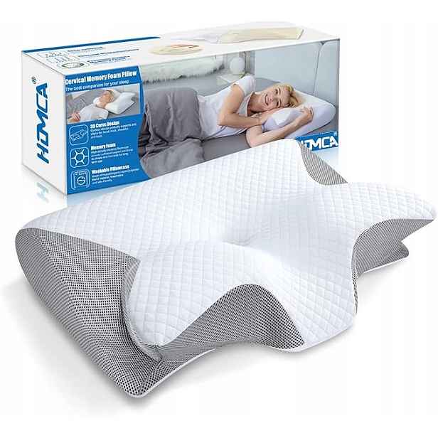Polštář pod krk Homca Ergonomický z pěny s tvarovou pamětí,