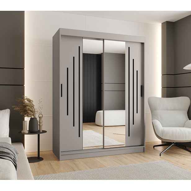 Šatní skříň Abi Rubino Y1 Rozměry: 150 cm, Barva korpusu + barva dveří: Kašmír