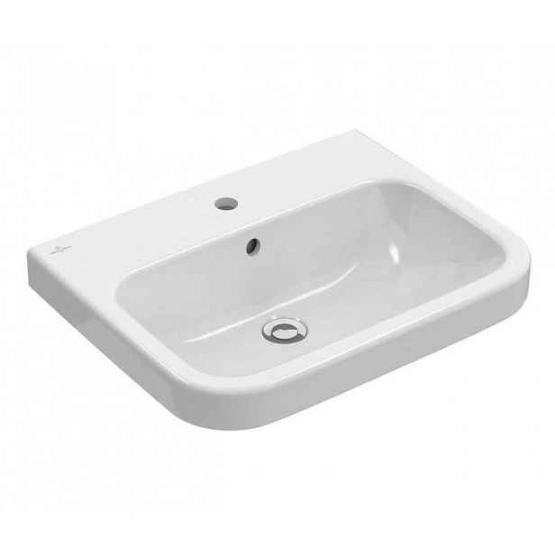 Villeroy & Boch Architectura - Umyvadlo nábytkové 55x47 cm, s přepadem, otvor pro baterii, alpská bílá 41885G01