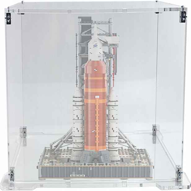 Vitrína s podstavcem pro sadu Lego 10341 Icons Raketa Sls Nasa Artemis