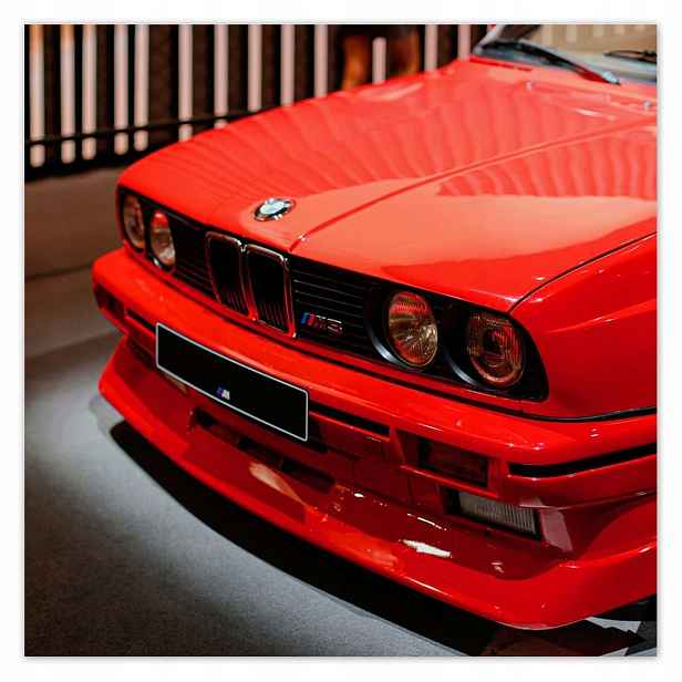 Plakáty 140x140 Červené Bmw M3 Trojka