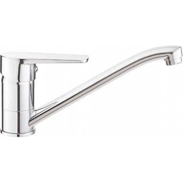 Kuchyňská baterie chromovaná s otočným ramínkem, páková, 143 mm